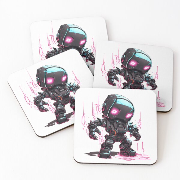 Item preview, Cyberpunk Robot – Cute Retro Futurist Companion designed and sold by SchorlCraft.