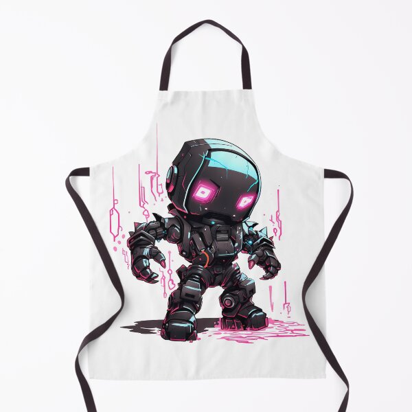 Item preview, Cyberpunk Robot – Cute Retro Futurist Companion designed and sold by SchorlCraft.