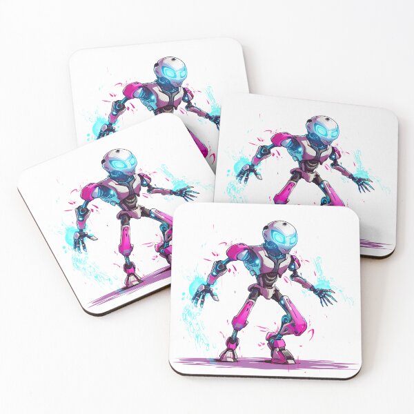 Item preview, Cyberpunk Robot – Cute Retro Futurist Companion designed and sold by SchorlCraft.