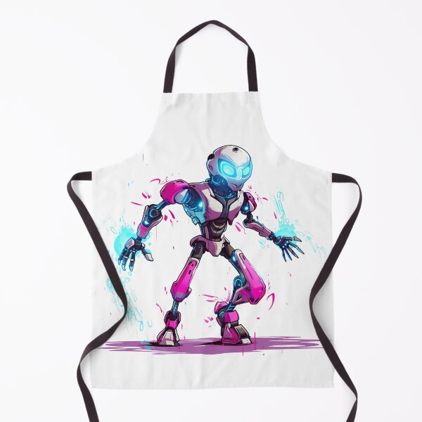 Item preview, Cyberpunk Robot – Cute Retro Futurist Companion designed and sold by SchorlCraft.