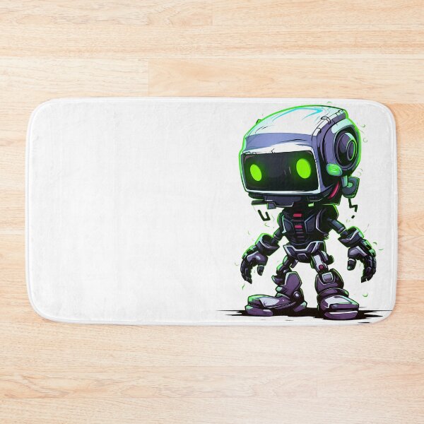Item preview, Cyberpunk Robot – Cute Retro Futurist Companion designed and sold by SchorlCraft.