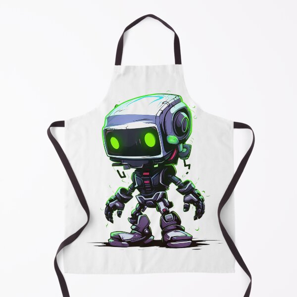 Item preview, Cyberpunk Robot – Cute Retro Futurist Companion designed and sold by SchorlCraft.
