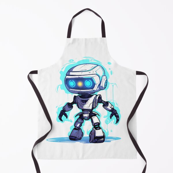 Item preview, Cyberpunk Robot – Cute Retro Futurist Companion designed and sold by SchorlCraft.