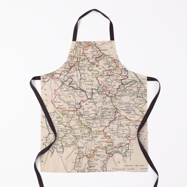 Item preview, Vintage Map of Warwickshire County UK (1844) designed and sold by BravuraMedia.