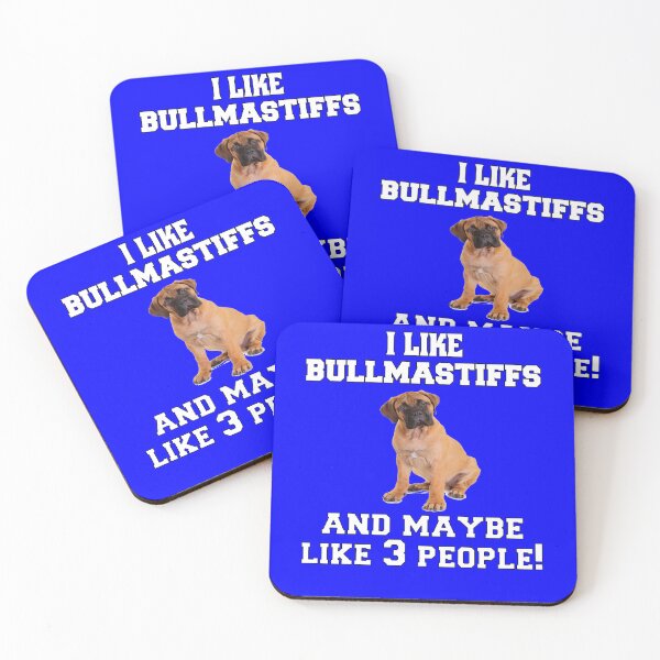Artikelvorschau, Bullmastiff-Hundebesitzer Ich mag Bullmastiffs und vielleicht auch 3 Leute! entworfen und verkauft von fantasticdesign.
