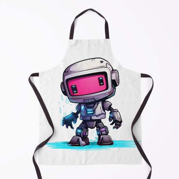 Item preview, Cyberpunk Robot – Cute Retro Futurist Companion designed and sold by SchorlCraft.