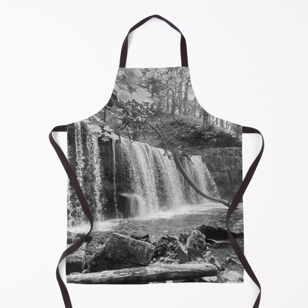 Item preview, Waterfall Brecon Beacons black and white designed and sold by SoulTrekking.