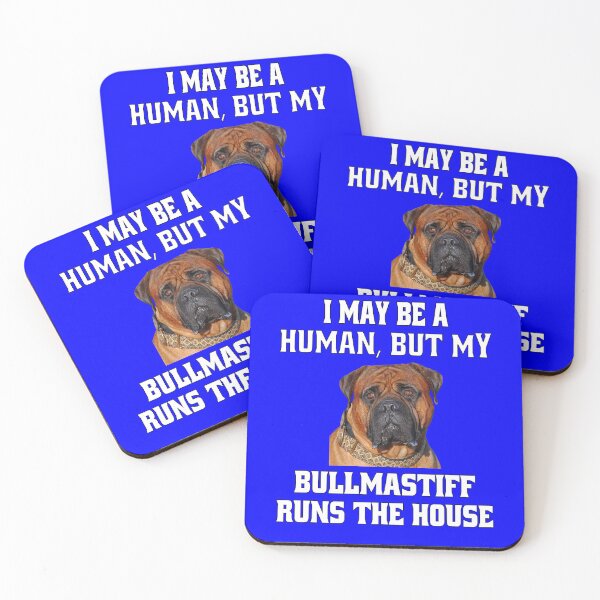 Artikelvorschau, Bullmastiff-Hundebesitzer Ich bin vielleicht ein Mensch, aber mein Bullmastiff regiert das Haus. entworfen und verkauft von fantasticdesign.