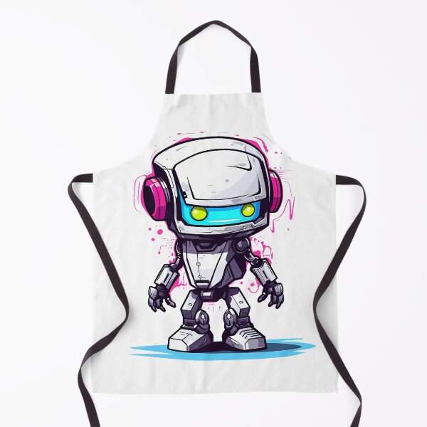 Item preview, Cyberpunk Robot – Cute Retro Futurist Companion designed and sold by SchorlCraft.