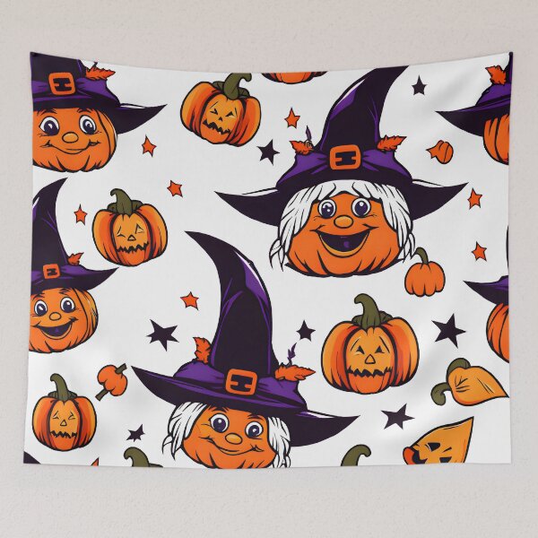 Item preview, Merry Witches and Lots of Halloween Pumpkins designed and sold by BloomCatB.