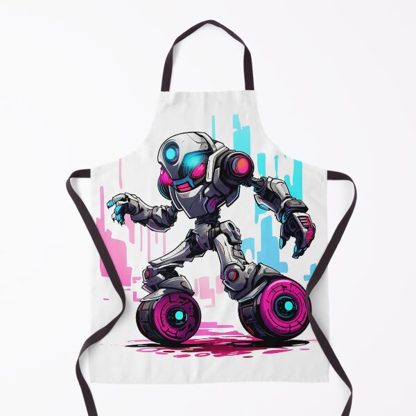 Item preview, Cyberpunk Robot – Cute Retro Futurist Companion designed and sold by SchorlCraft.