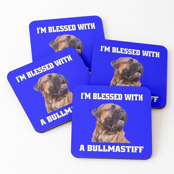Artikelvorschau, Bullmastiff-Hundebesitzer Ich bin mit einem Bullmastiff gesegnet entworfen und verkauft von fantasticdesign.