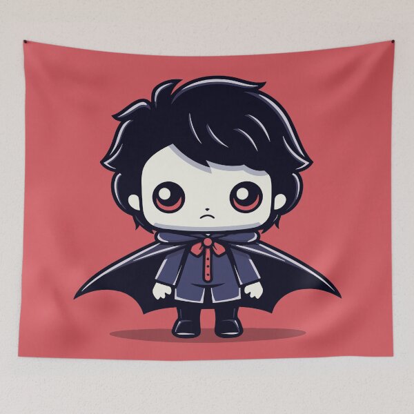 Item preview, Kid Vampire Halloween Character designed and sold by MadSwellDesigns.