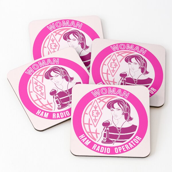 Item preview, Woman HAM Radio Operator - cicrcle pink style designed and sold by tuzlay.