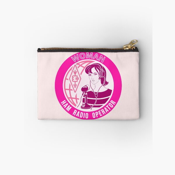 Item preview, Woman HAM Radio Operator - cicrcle pink style designed and sold by tuzlay.