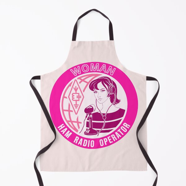 Item preview, Woman HAM Radio Operator - cicrcle pink style designed and sold by tuzlay.