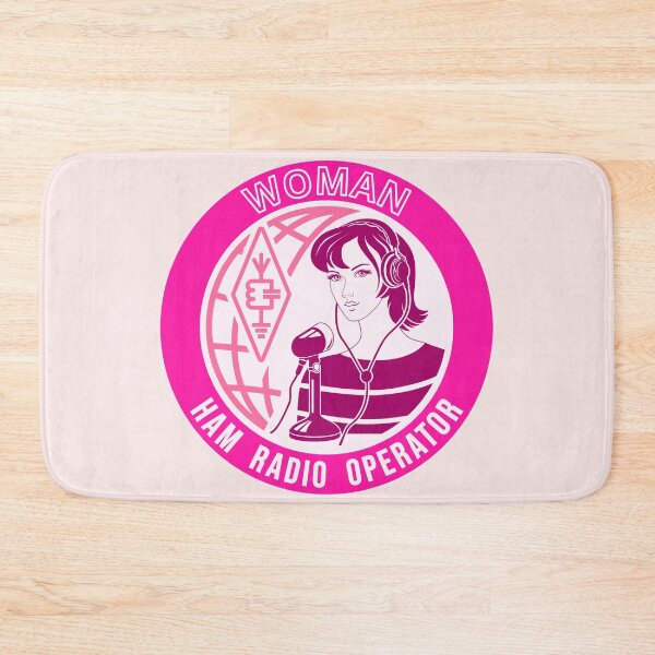 Item preview, Woman HAM Radio Operator - cicrcle pink style designed and sold by tuzlay.