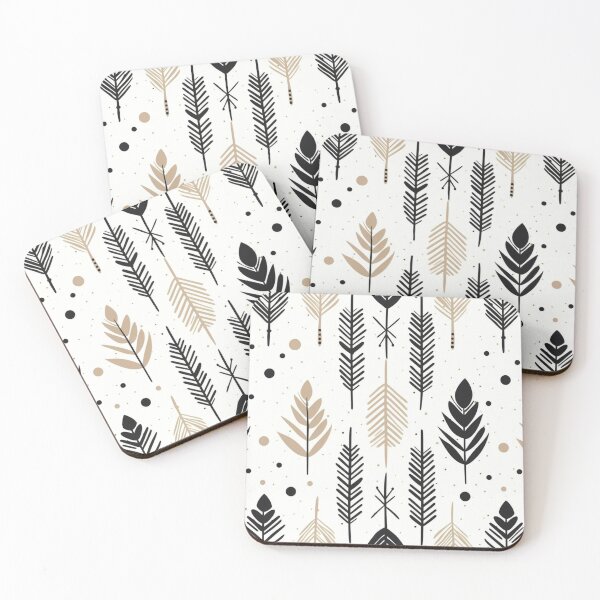 Item preview, Boho Leaves Pattern designed and sold by Adora Studio.