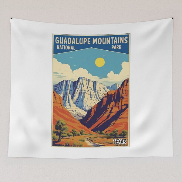 Item preview, Guadalupe Mountains National Park Vintage Texas designed and sold by DESTINATIONS DECAL.