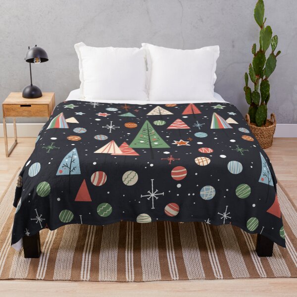 Item preview, Retro Mid Century Modern Christmas Tree Abstract Vintage Aesthetic Pattern designed and sold by retroyule.