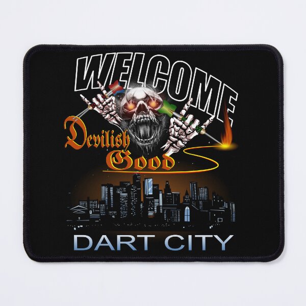Item preview, Dart motif Fantasy Dart City, devilishly good for dart players with their own style. designed and sold by ChrUzDesigner.