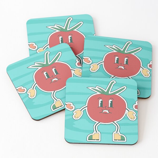 Item preview, Groovy Cute Set of Paprika, Tomato and Avocado Characters Illustration designed and sold by Angela Cini.