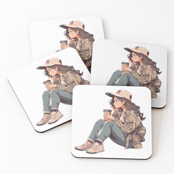 Item preview, The Girl Coffee Lover designed and sold by Ordinary Life Works.