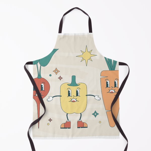 Item preview, Groovy Cute Illustration of Radish, Paprika and Carrot Characters designed and sold by Angela Cini.