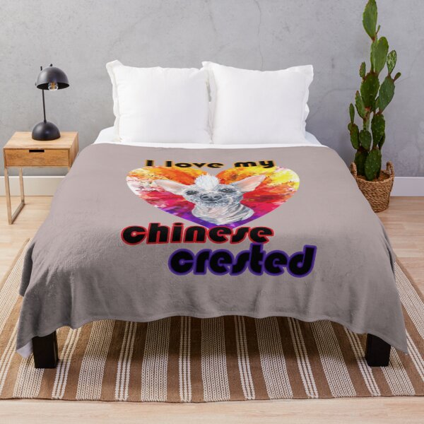 Item preview, Chinese Crested Dog, colorful heart designed and sold by LiliyaHarpe.