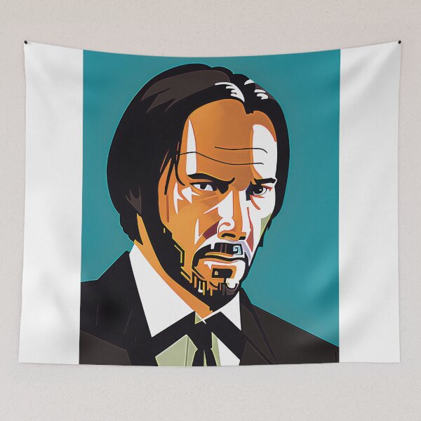 Item preview, Artist James Carter; Keanu Reeves,The Man Behind the Myth of John Wick designed and sold by TheAbayArt.