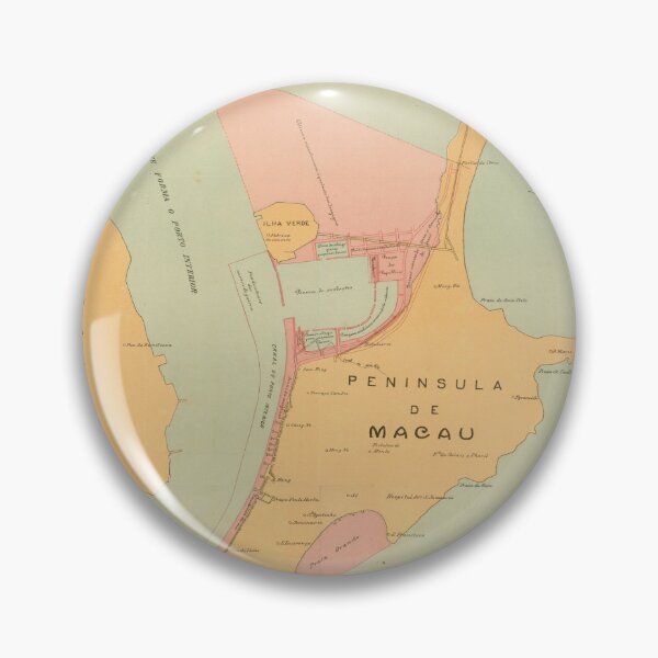 Item preview, Vintage Map of Macau China (1920) designed and sold by BravuraMedia.