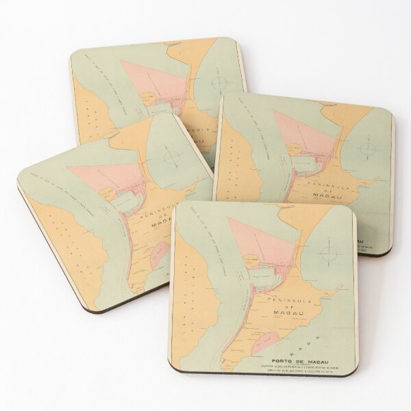 Item preview, Vintage Map of Macau China (1920) designed and sold by BravuraMedia.