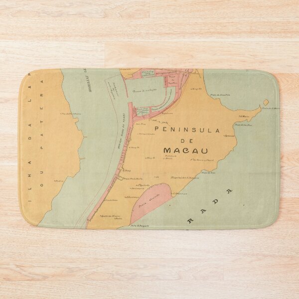 Item preview, Vintage Map of Macau China (1920) designed and sold by BravuraMedia.