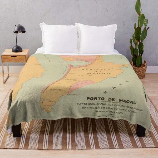Item preview, Vintage Map of Macau China (1920) designed and sold by BravuraMedia.