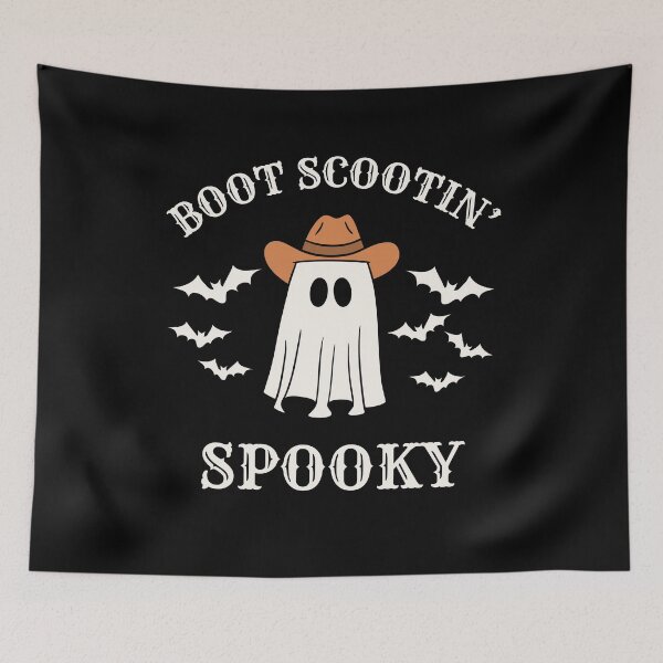 Item preview, Boot Scootin Spooky Funny Cowboy Ghost designed and sold by RedPumpFlash.