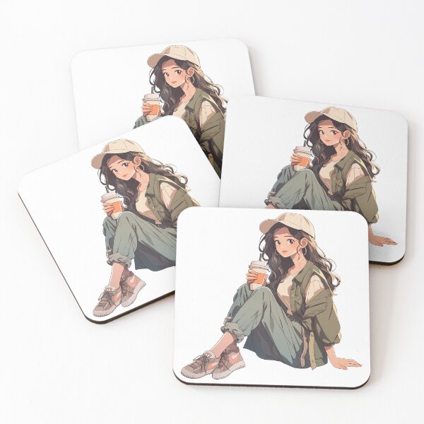 Item preview, The Girl Coffee Lover designed and sold by Ordinary Life Works.