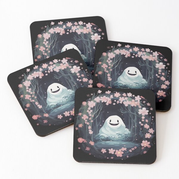 Item preview, Forest Ghost Spooky Anime Halloween Cherry Blossom Flower designed and sold by PiggyBoxer.