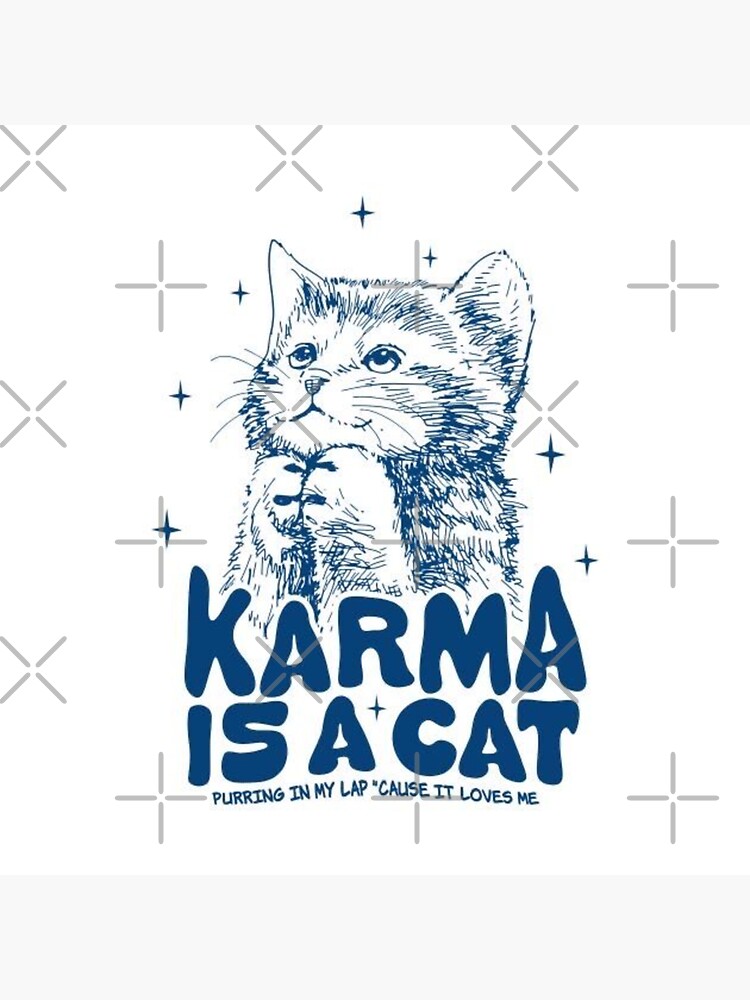 Karma is a Cat Taylor Swift Art Canvas Wall Decor – ThornBird&Co