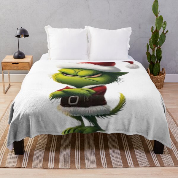 Item preview, Angry Grinch with Christmas hat designed and sold by Crypto-Universe.