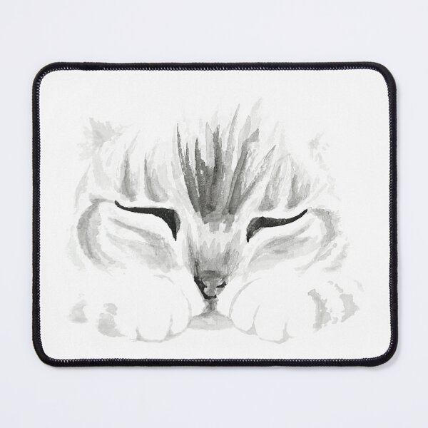 Item preview, Cozy Cat Sumi-e designed and sold by SarahJoyScribe.