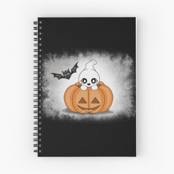 Item preview, cute Halloween Ghost Bat Pumpkin designed and sold by Pezi-Creation.