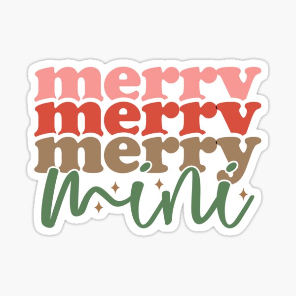 Christmas stuff! - cute retro vintage christmas print Sticker for