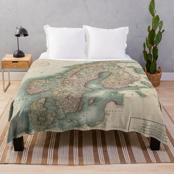 Item preview, Vintage Map of Norway and Sweden (1801) designed and sold by BravuraMedia.