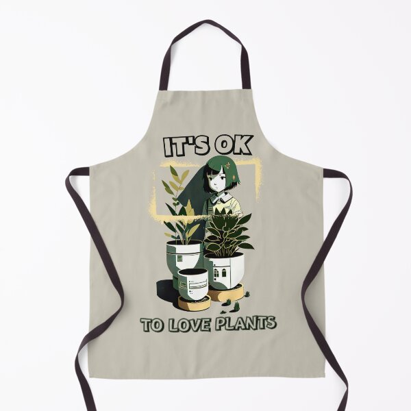 Item preview, It's ok to love plants Kawaii girl with herbs by CallisC Arts ⭐⭐⭐⭐⭐ designed and sold by CallisC-Arts.