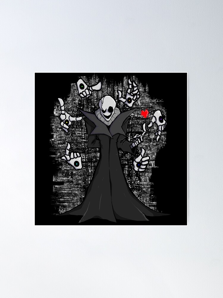 FNF UNDERTALE INDIE CROSS NIGHTMARE Sans remaster art Poster for Sale by  Ruvolchik