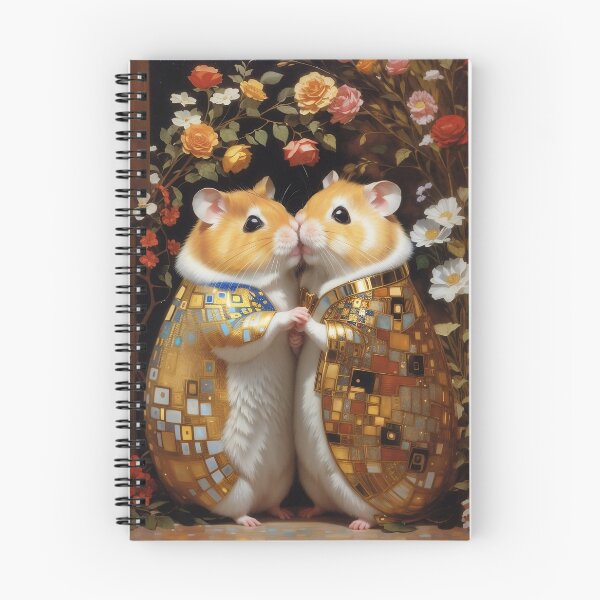 Item preview, Hamsters - The kiss, Klimt remake designed and sold by EmeraldeaArt.