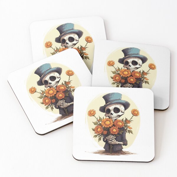 Item preview, Halloween Skeleton with Flowers designed and sold by Just-Flowers.