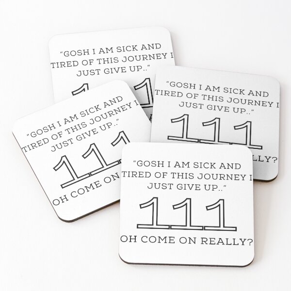 Item preview, Funny 111 Twin Flame Quote Sticker designed and sold by MuditasEyes.