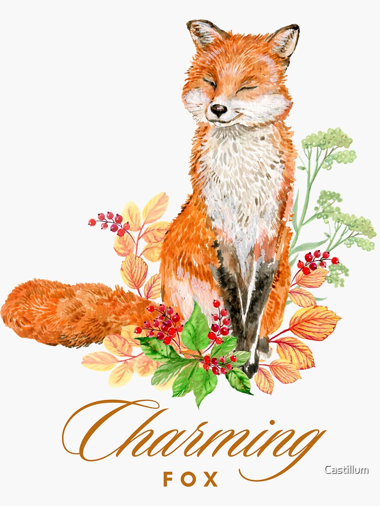 Floral Sticker | The Charming Fox