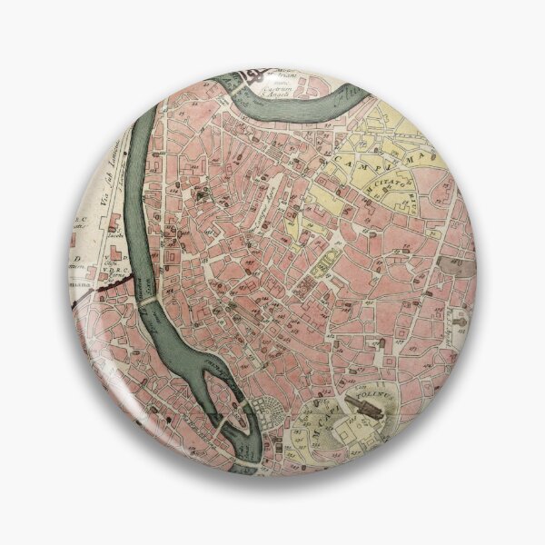 Item preview, Vintage Map of Rome Italy (1755) designed and sold by BravuraMedia.